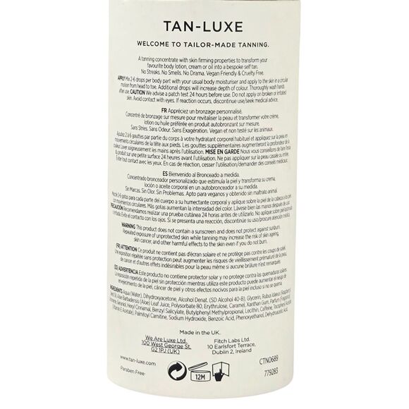 Tan-Luxe The Body Illuminating Self-Tan Drops - Light / Medium 50 ml /1.69 fl oz - Picture 2 of 4